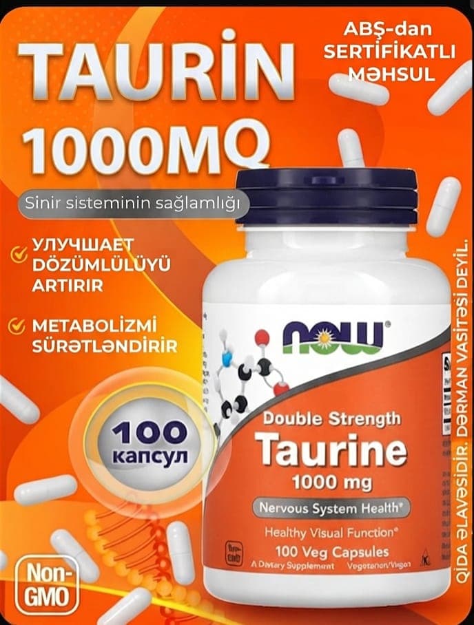 NOW Double Strength Taurine 1000 mq