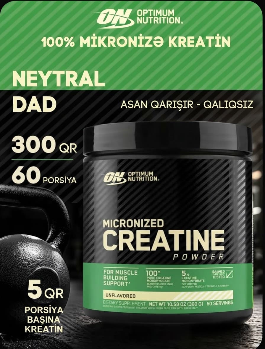 Optimum Nutrition Optimum Nutrition Kreatin (60 Porsiya)