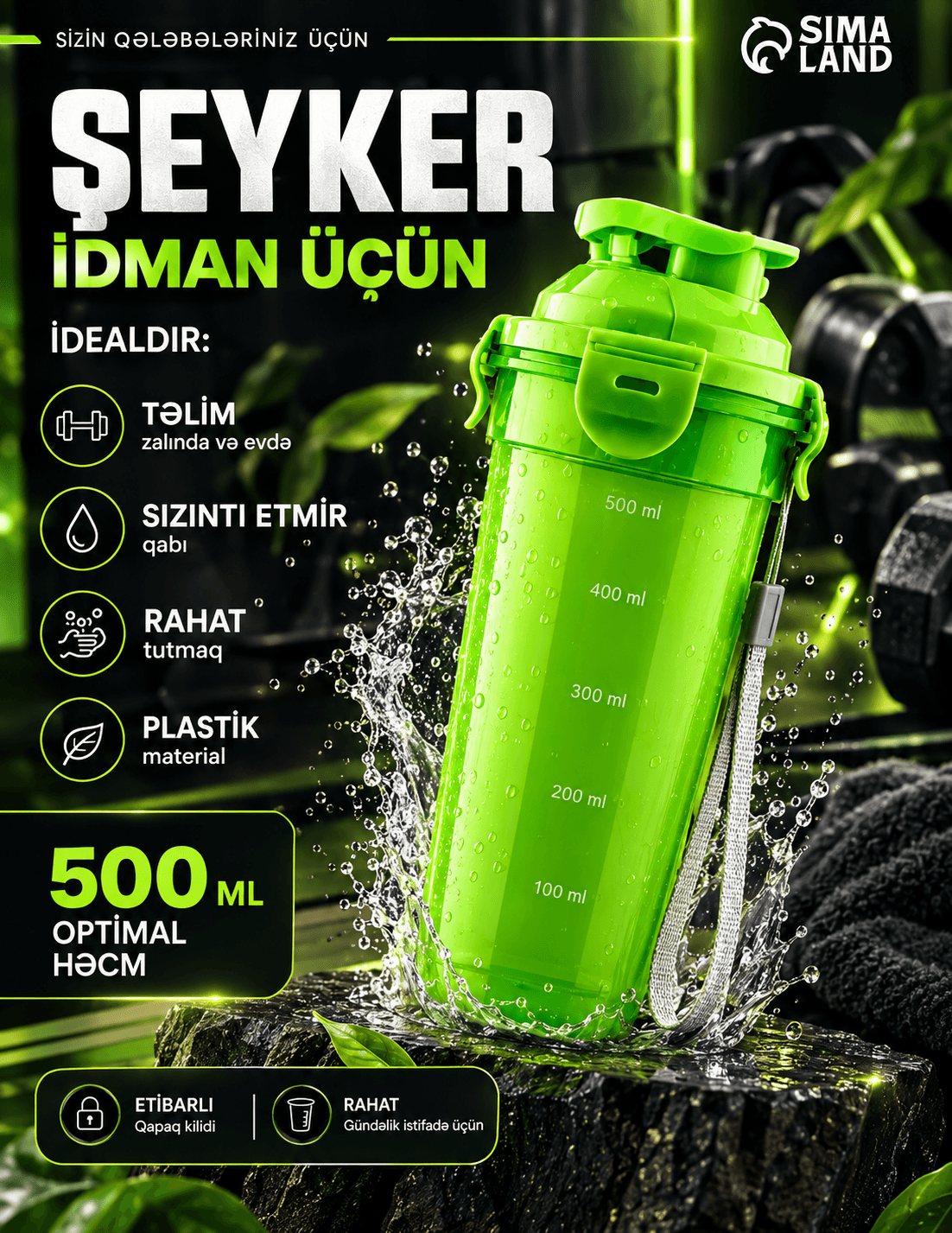 Sima-land Shaker Şeyker İdman 500 ml