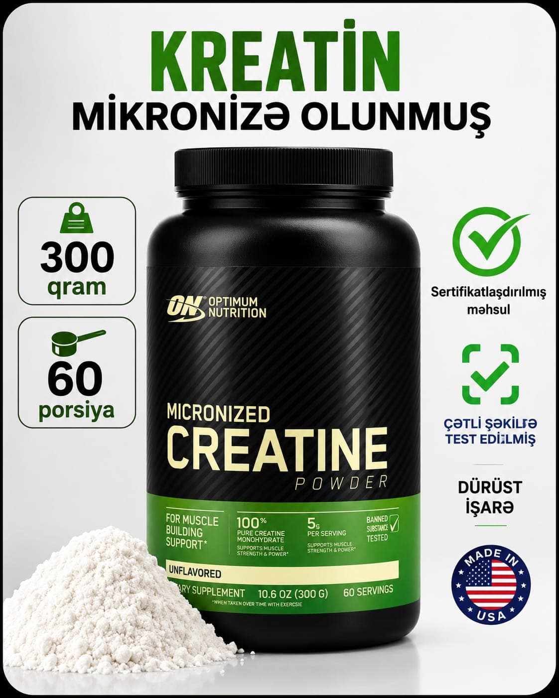 Optimum Nutrition Micronized Creatine Powder